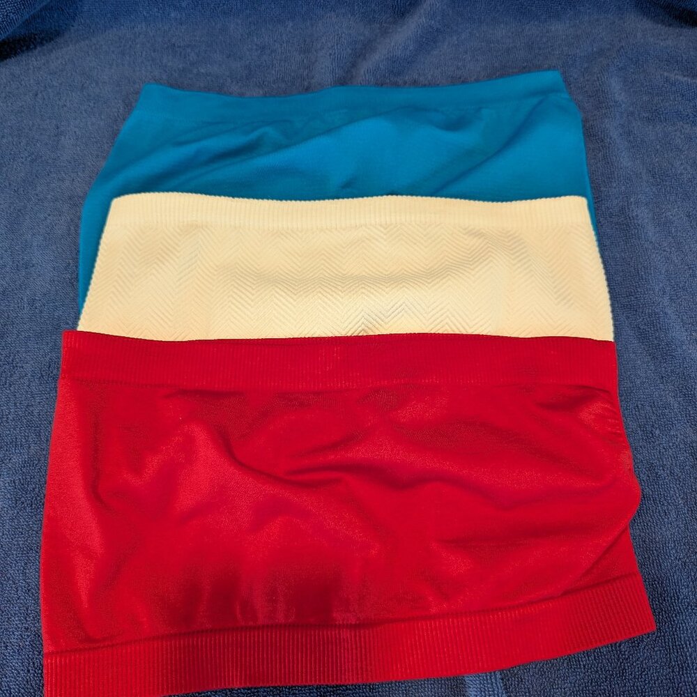 Lot of 4 Tube Tops - various colors